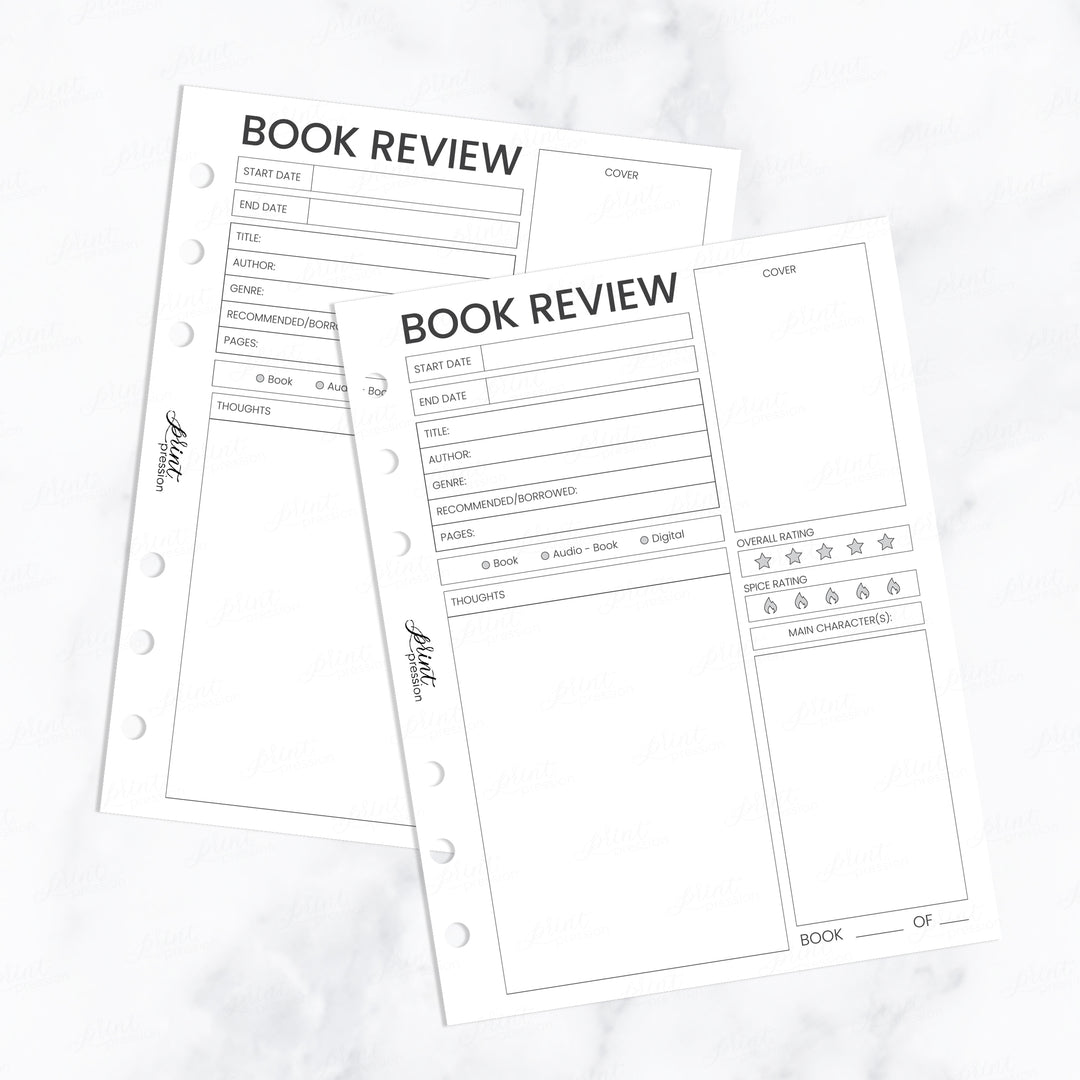 BOOK REVIEW | PRINTABLE PLANNER
