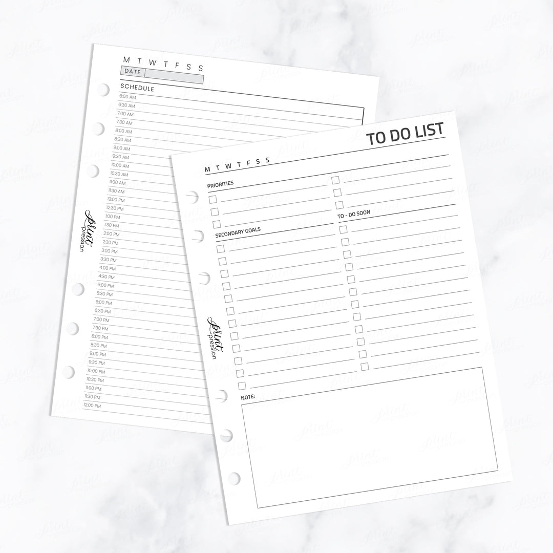 HOURLY + TO DO LIST | PRINTABLE PLANNER