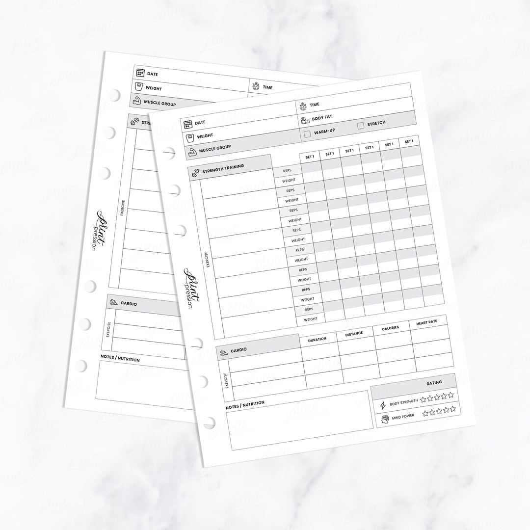 WORKOUT | PLANNER PAGES