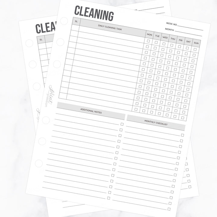 CLEANING CHECKLIST | PRINTABLE PLANNER