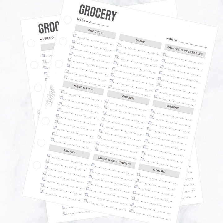 GROCERY LIST | PLANNER PAGES
